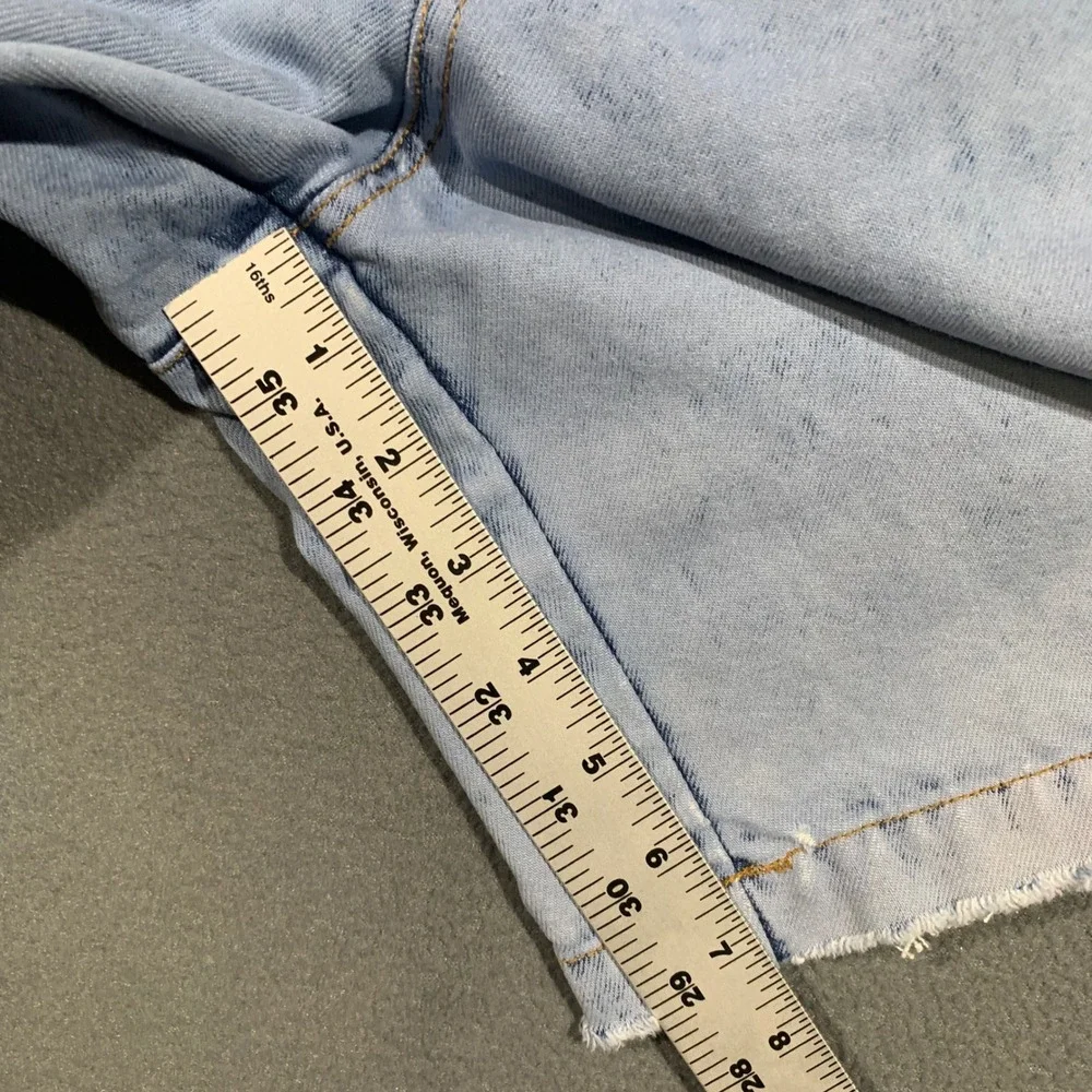 Dakota Blue 90s Light Acid Wash Long Denim Shorts Women's Size‎ 5 VTG Hong Kong